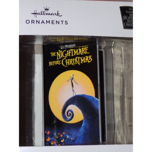Hallmark Ornament (Disney Nightmare Before Christmas Retro Video Cassette Case) - Picture 3 of 6